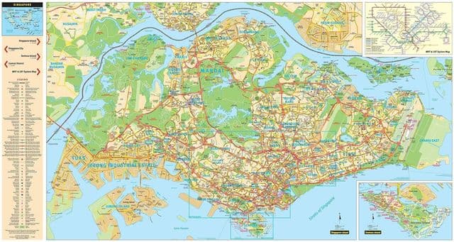 シンガポール周辺地図