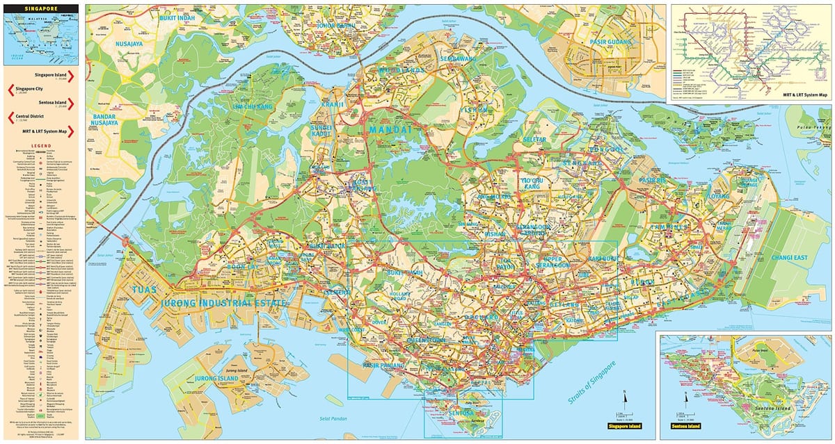 シンガポール周辺地図
